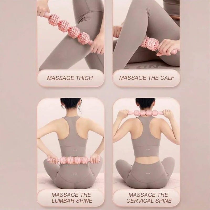12-Wheel 360° Body Roller Massager