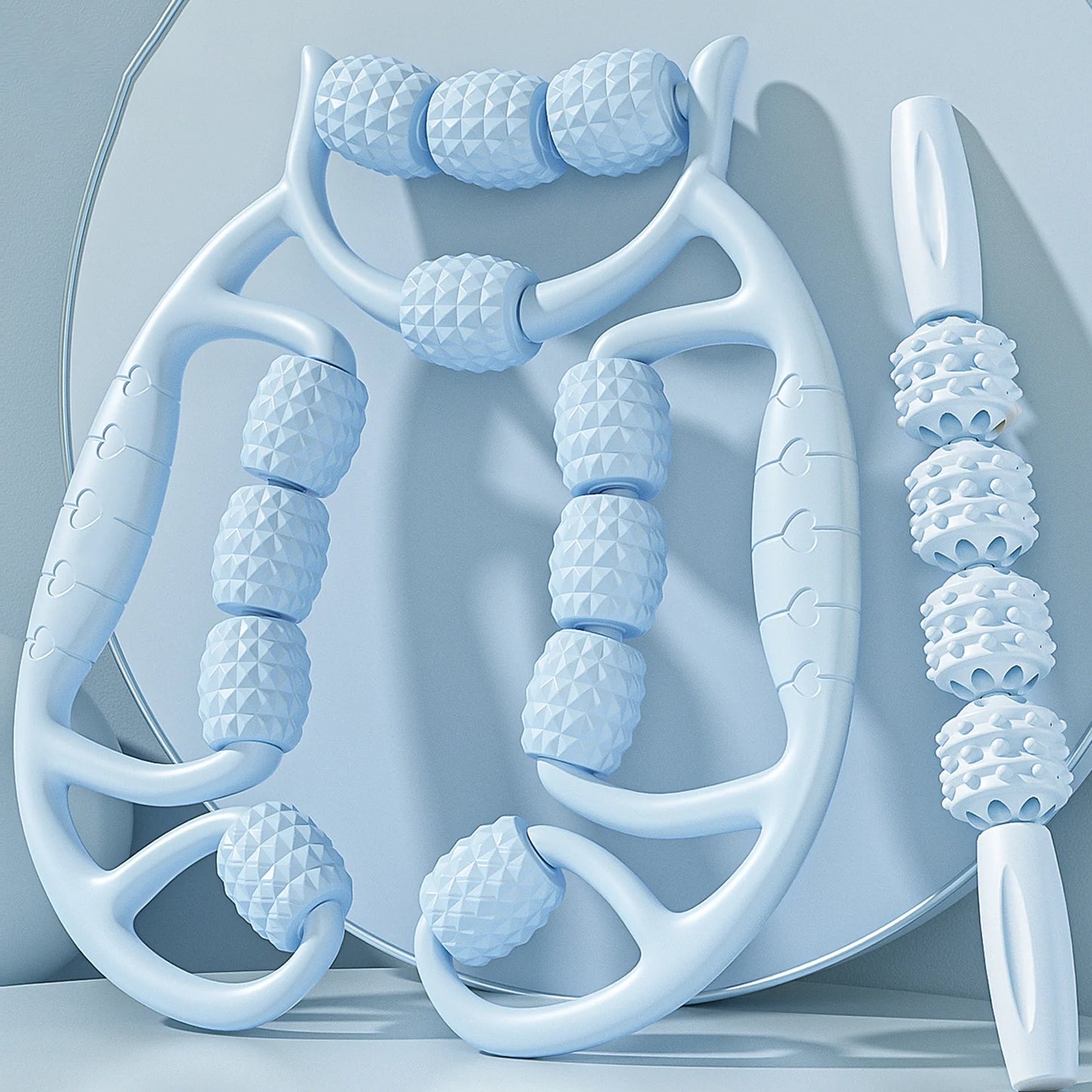 12-Wheel 360° Body Roller Massager