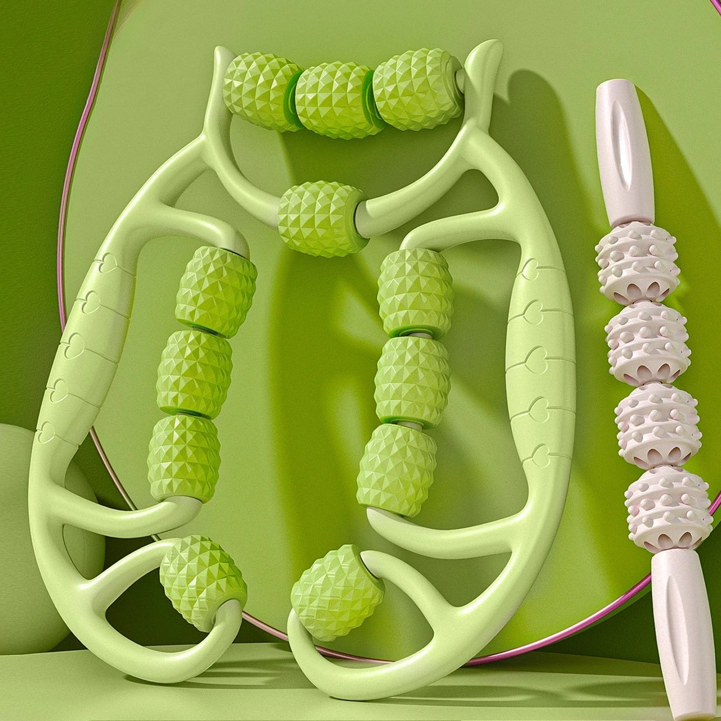 12-Wheel 360° Body Roller Massager