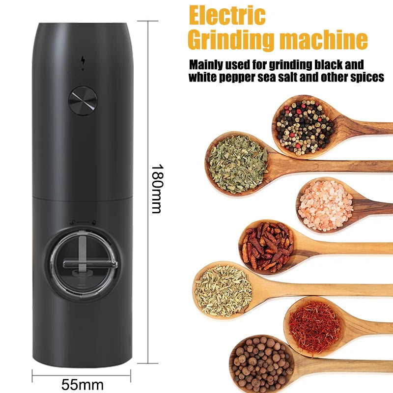 Automatic Pepper & Salt Grinder with LED Light